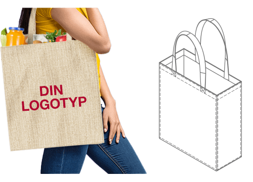 Spirit - Tryckt tygväska i Jute Spirit - Tryckt tygväska i Jute