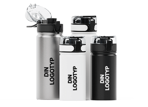 Aqualok Metal - Vattenflaskor i metall med logotyp