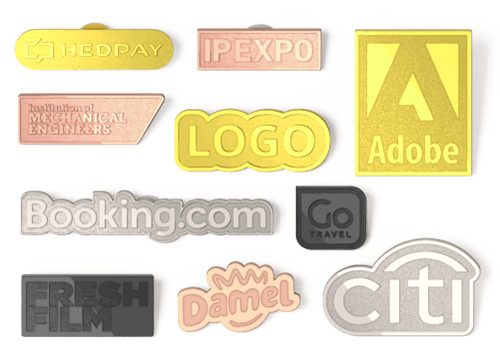 Gjuten pin - Badges som Profilprodukt