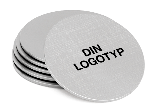 Disc - Underlägg med logotyp