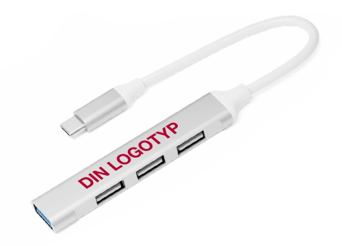 Expand - Märkesmärkt USB-hub med flera kontakter