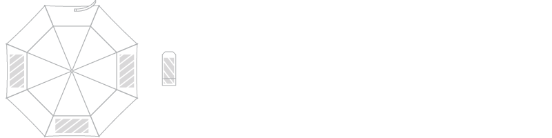 Paraply Fototryck