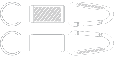Nyckelring Screentryck