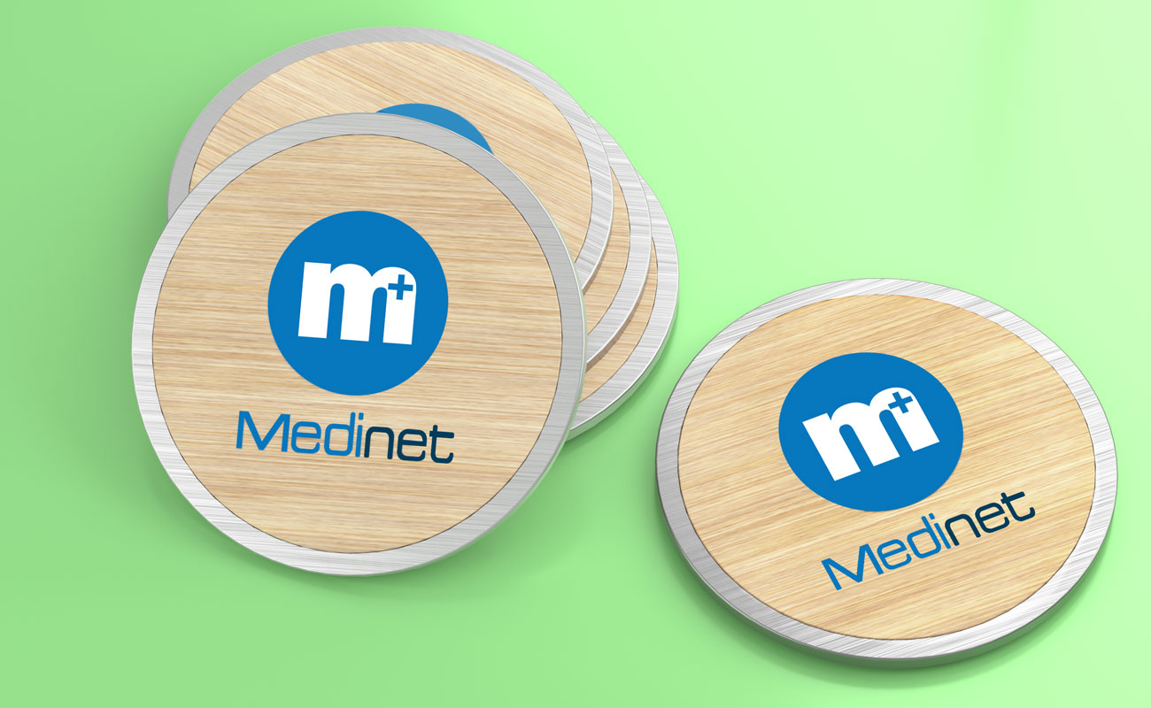 Base - Underlägg av bambu med logotyp gallery thumbnail