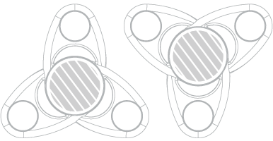 Fidget-spinner Screentryck