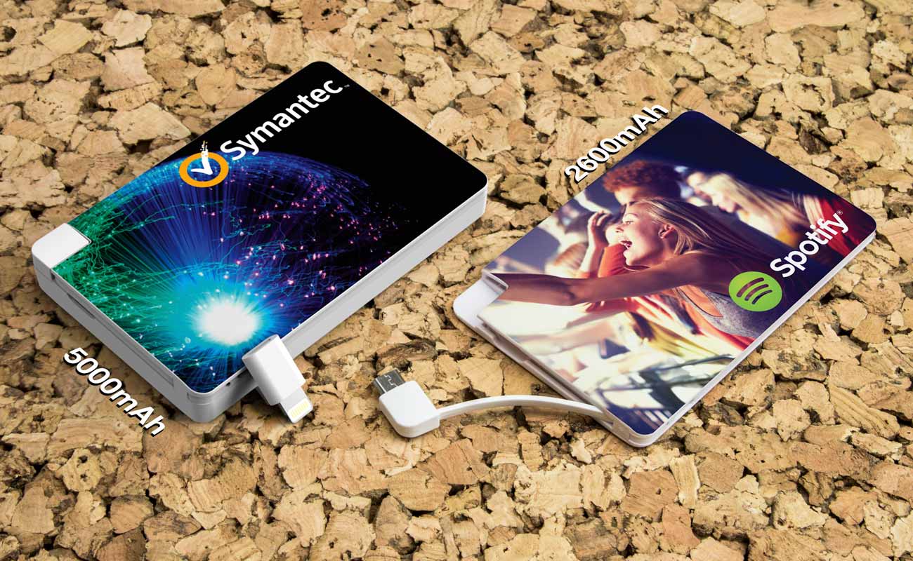 Card - Kort-powerbank med tryck gallery thumbnail