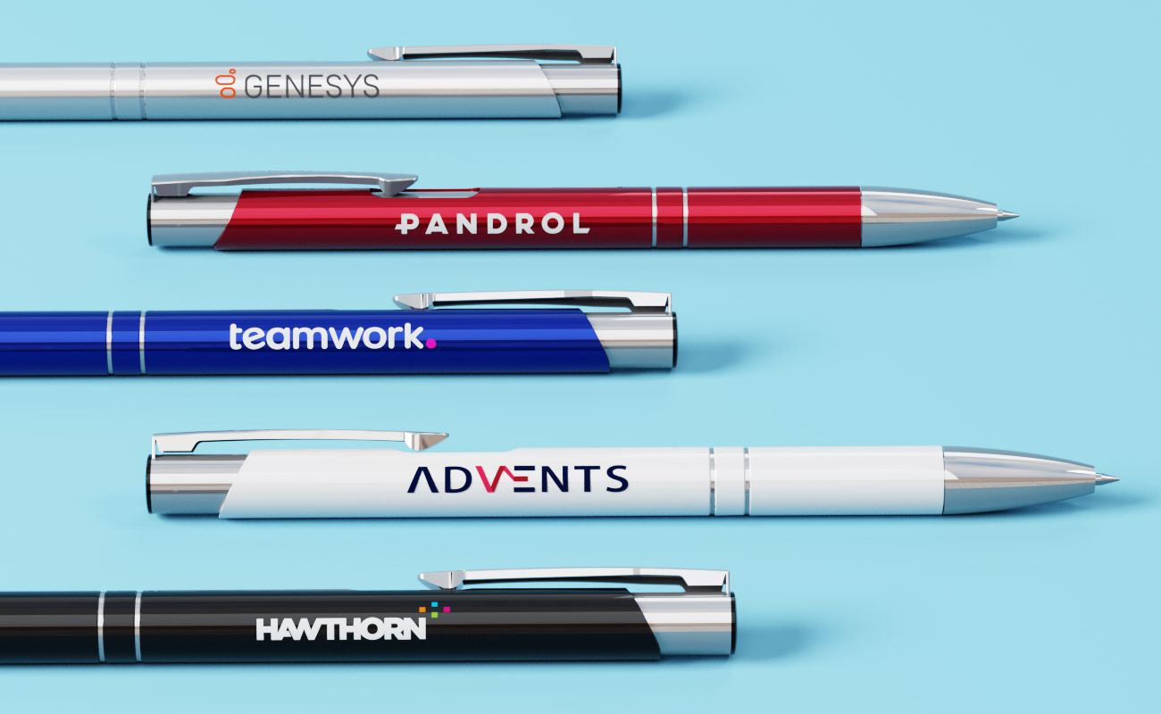Clarity - Pennor med logotyp gallery thumbnail