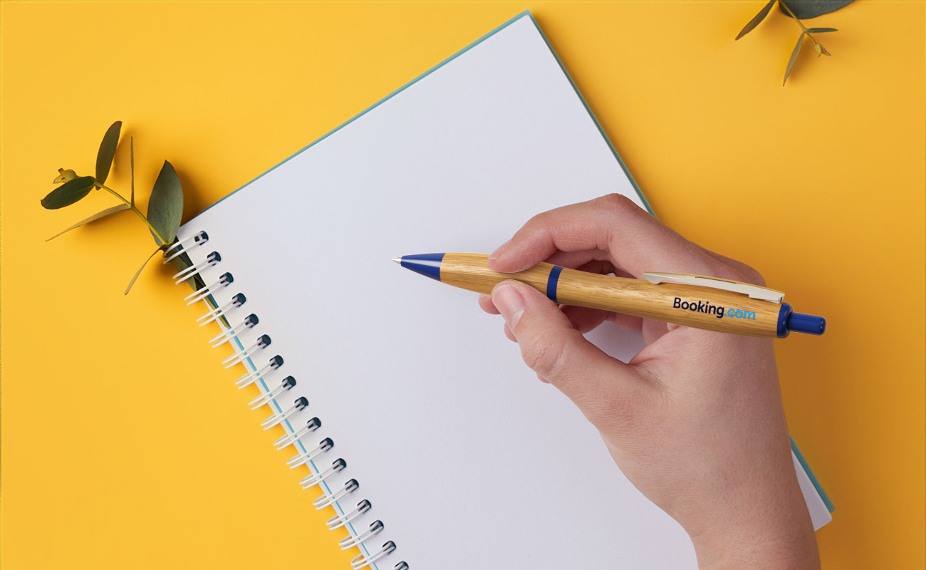 Contour - Bambupennor med logotyp gallery thumbnail