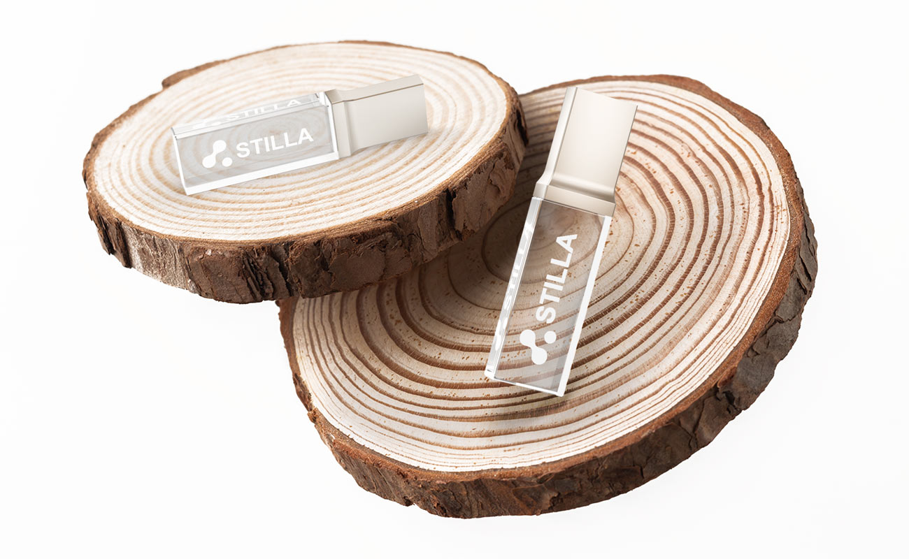 Crystal - Glas USB minnen med tryck gallery thumbnail