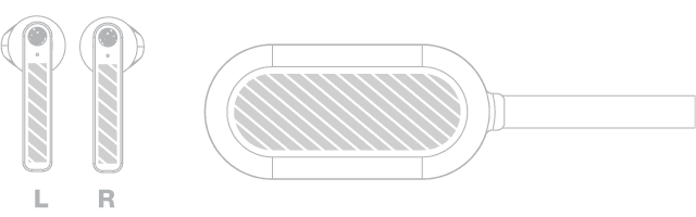 Bluetooth® Hörlurar Screentryck
