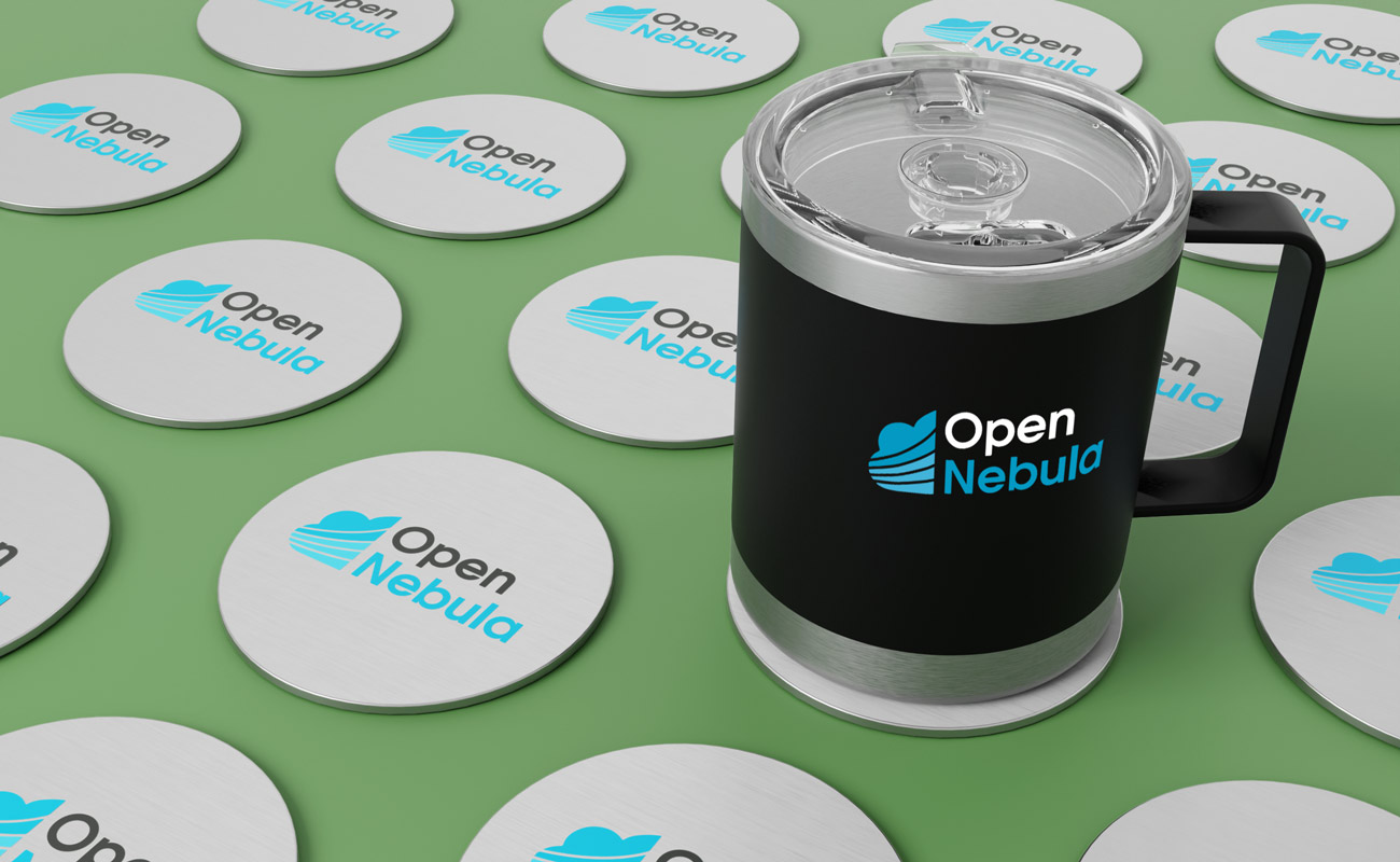 Disc - Underlägg av aluminium med logotyp gallery thumbnail