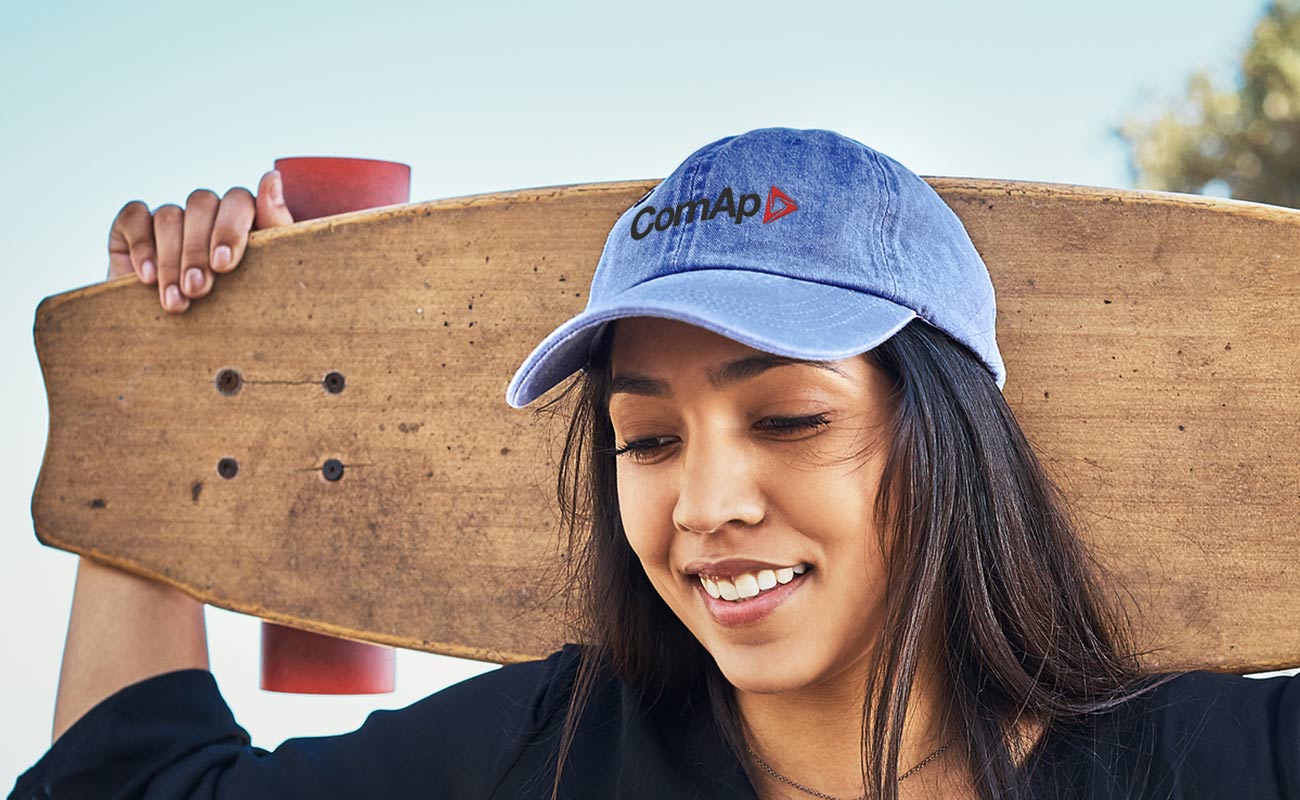 Drift - Tryckta Tvättade kepsar i denim gallery thumbnail