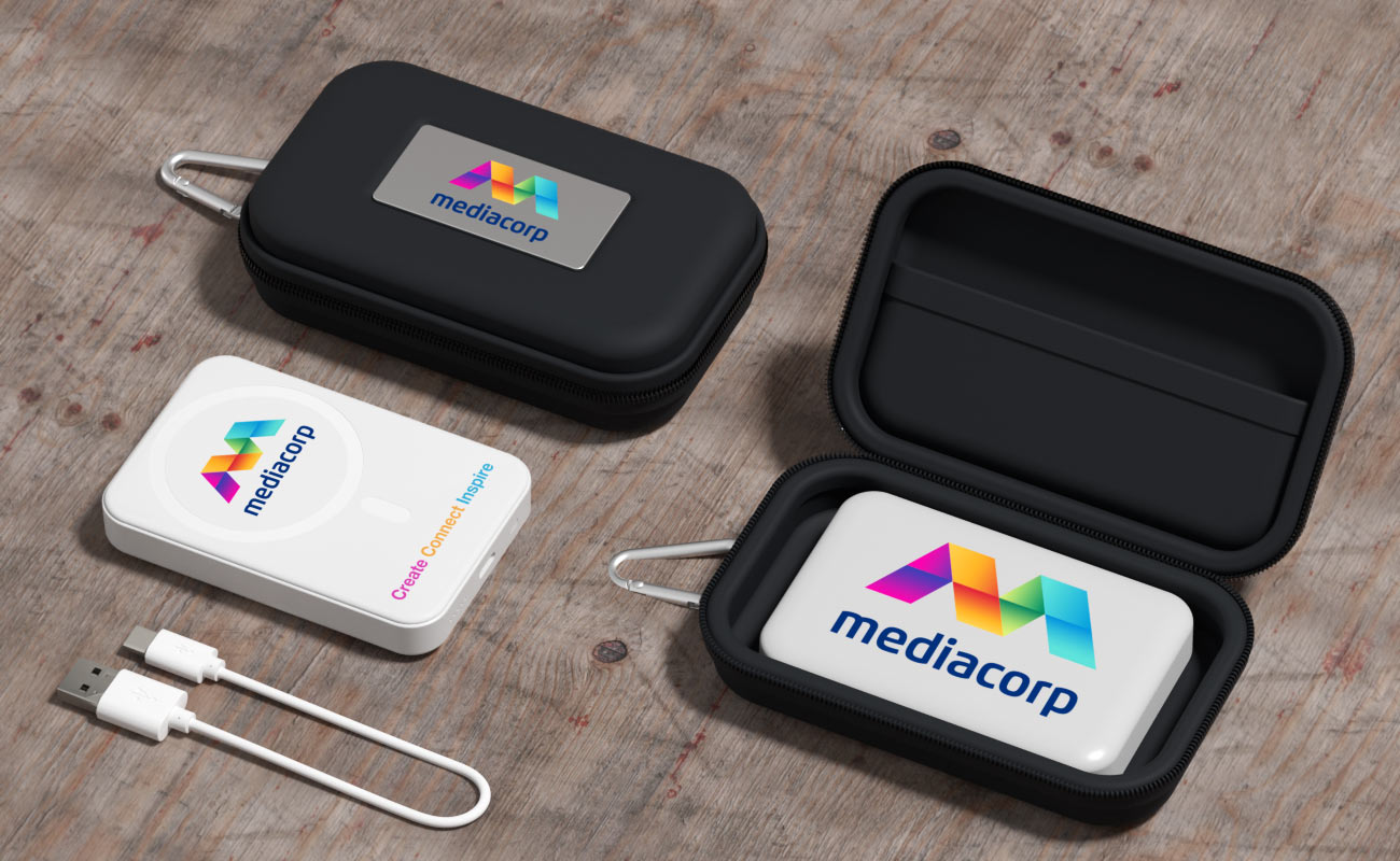 Force - Magnetiska trådlösa Powerbanks med tryck gallery thumbnail