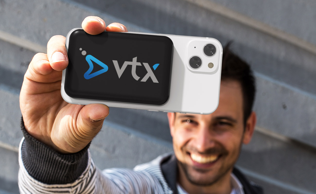 Force - Magnetiska trådlösa Powerbanks med tryck gallery thumbnail