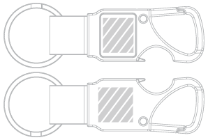 Nyckelring Screentryck
