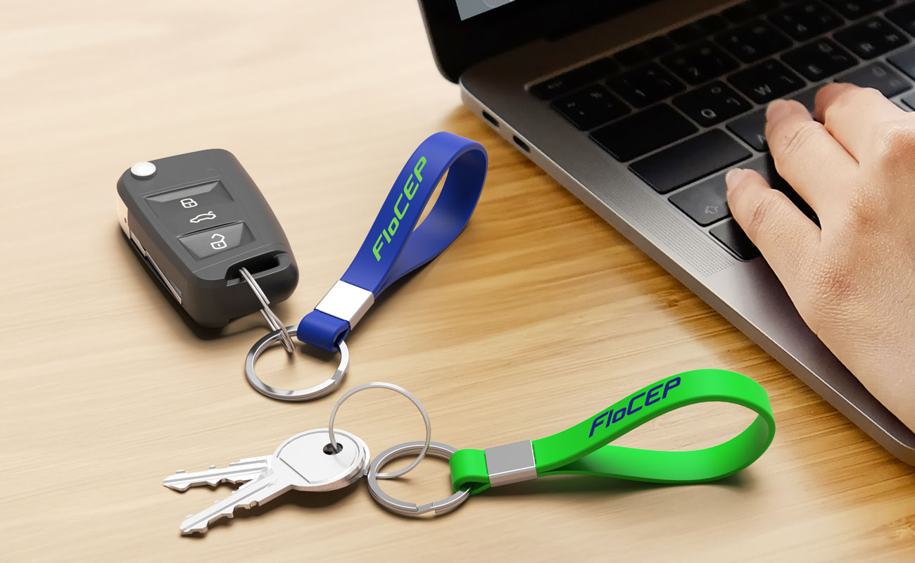 Jangle - Nyckelringar av silikon med logotyp gallery thumbnail