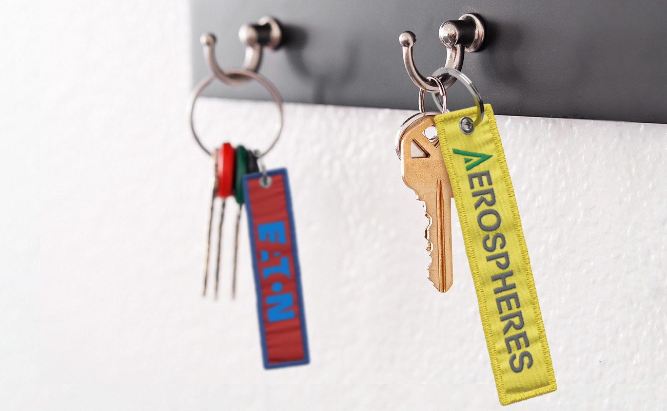 JetTag - Nyckelringar i tyg med logotyp gallery thumbnail
