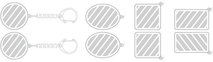 Nyckelring Screentryck