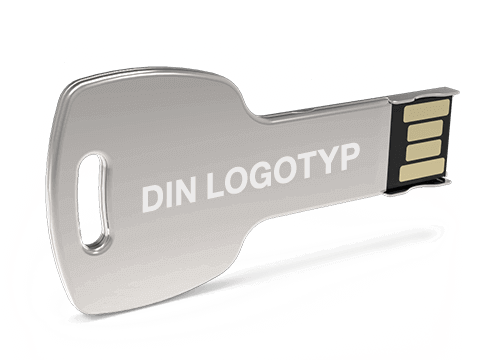 Key - USB Med Logga