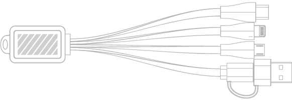 USB-kabel Screentryck