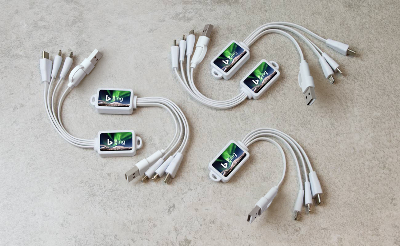 Multi - Laddnings USB-kabel med tryck gallery thumbnail