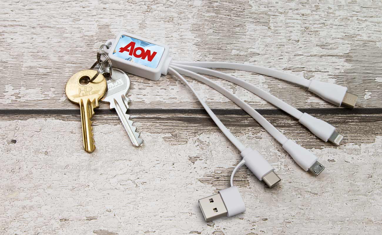 Multi - USB laddningskabel med tryck  gallery thumbnail