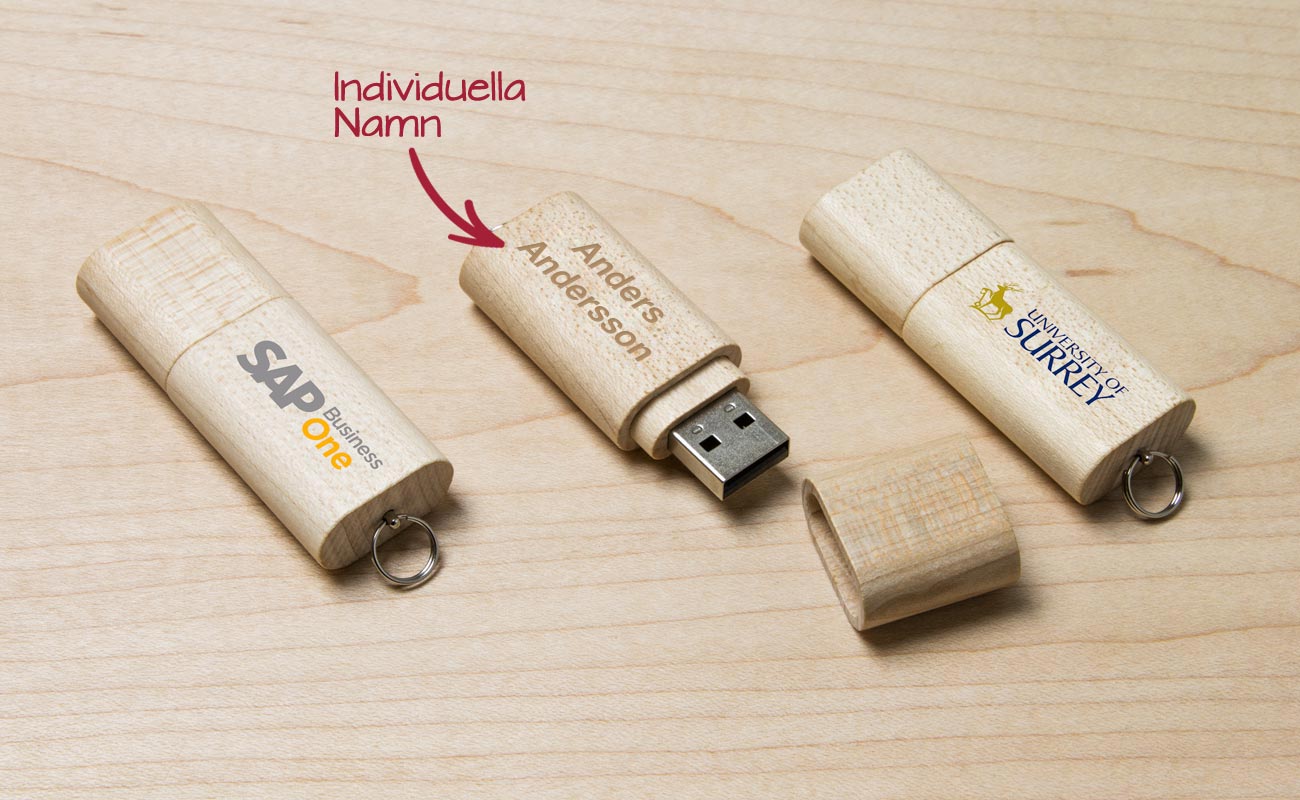 Nature - Trä Skräddarsydd USB