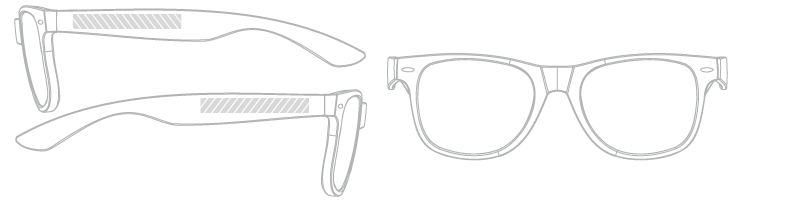 Solglasögon Screentryck