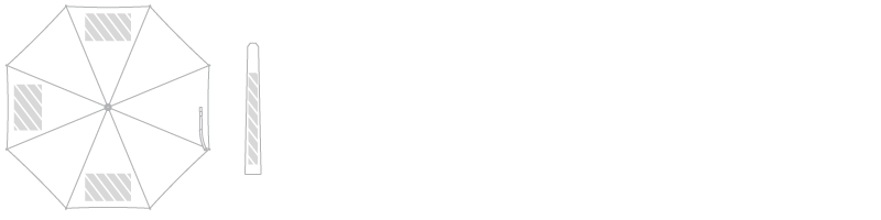 Paraply Fototryck
