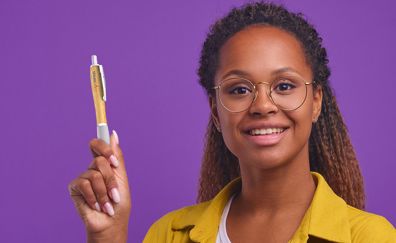 Ridge - Bambupennor med logotyp gallery thumbnail