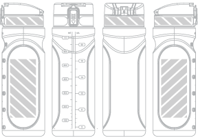 Shaker-flaska Screentryck
