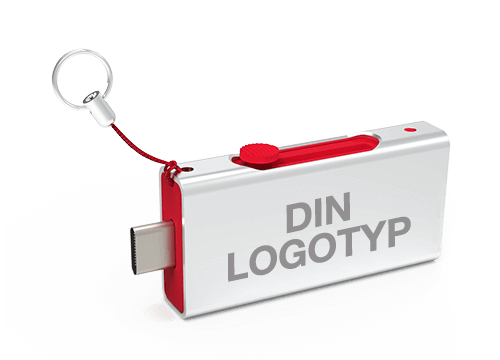 Slide - USB-C med Logga