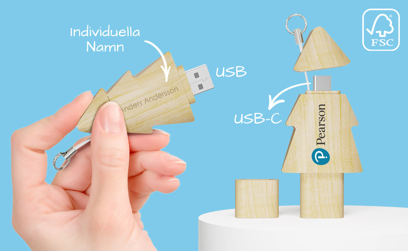 Tree Duo - USB Minnen Med Eget Tryck Tree Duo - USB Minnen Med Eget Tryck