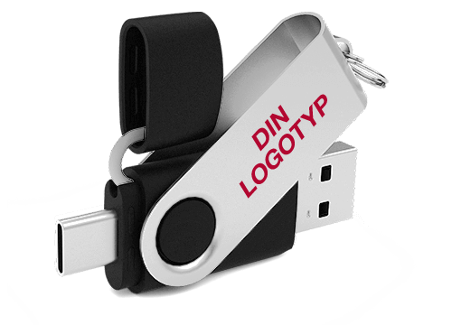 Twister Go - USB Minne med USB-C med Tryck Twister Go - USB Minne med USB-C med Tryck