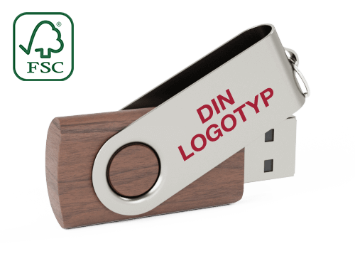 Twister Wood - USB Minnen Med Eget Tryck Twister Wood - USB Minnen Med Eget Tryck