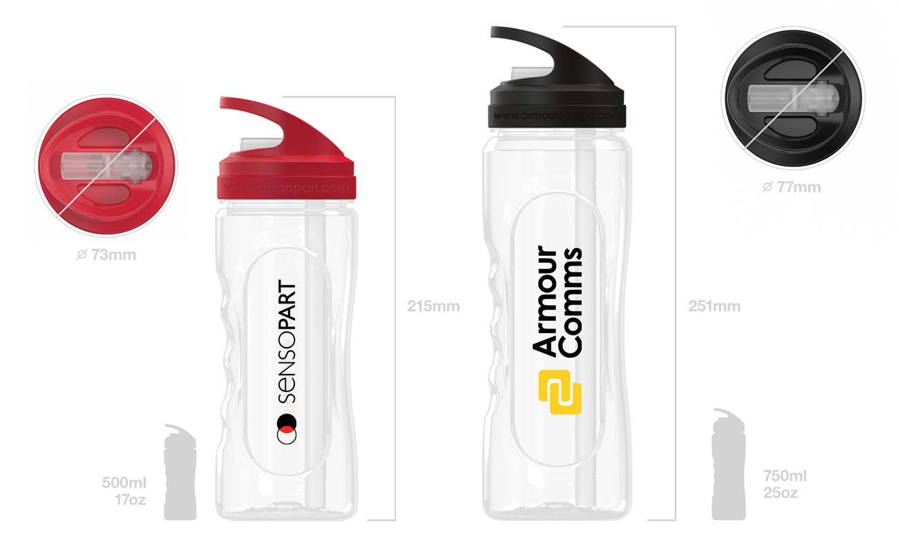 Wave - Vattenflaskor i Plast med tryck gallery thumbnail