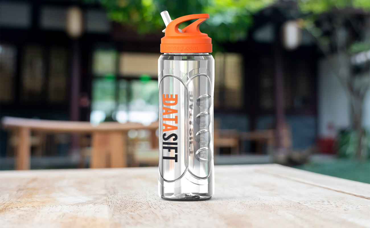 Wave - Vattenflaskor i Plast med logotyp gallery thumbnail