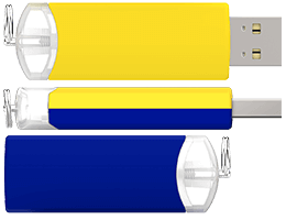 Hybrid-färg är möjligt. Välj mellan 2 olika standardfärger för specifika delar.