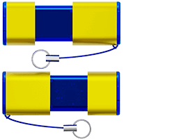 Hybrid-färg är möjligt. Välj mellan 2 olika standardfärger för specifika delar.